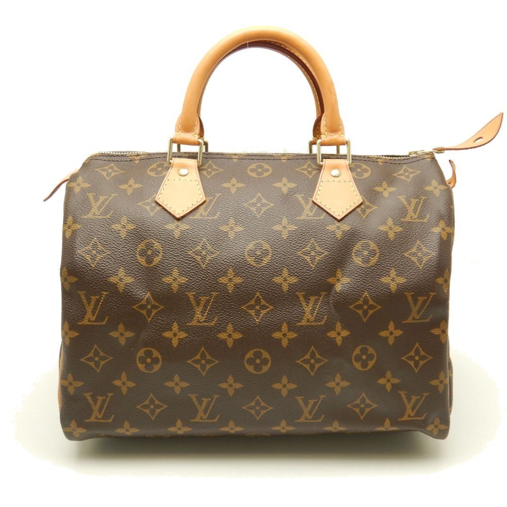 Louis Vuitton Monogram Speedy 30 Handbag Brown